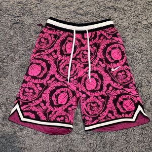 Nike DRI-FIT DNA Printed Basketball Shorts Pink Black White